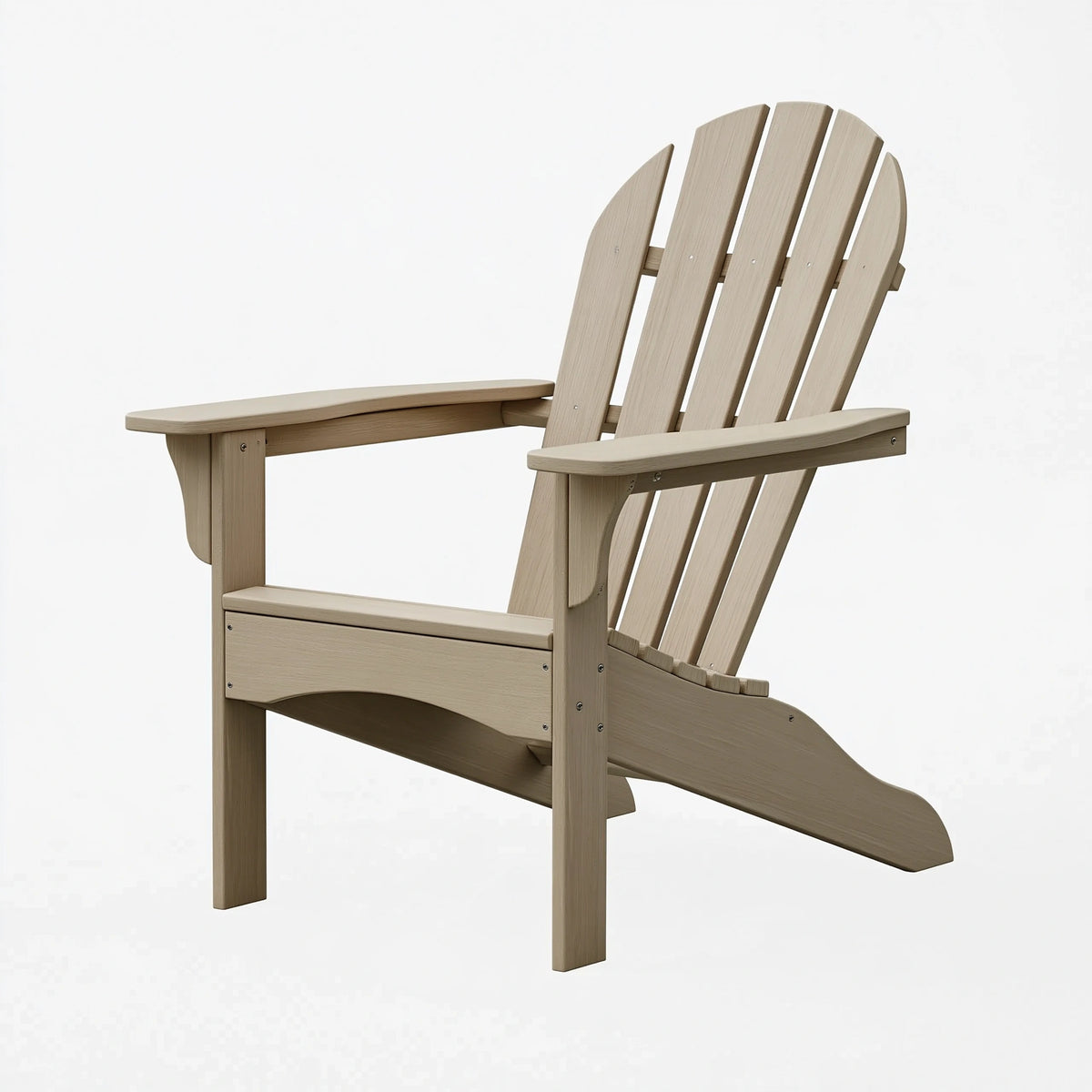 Fauteuil de jardin Adirondack 78 x 88 x 92 cm en bois beige style classique