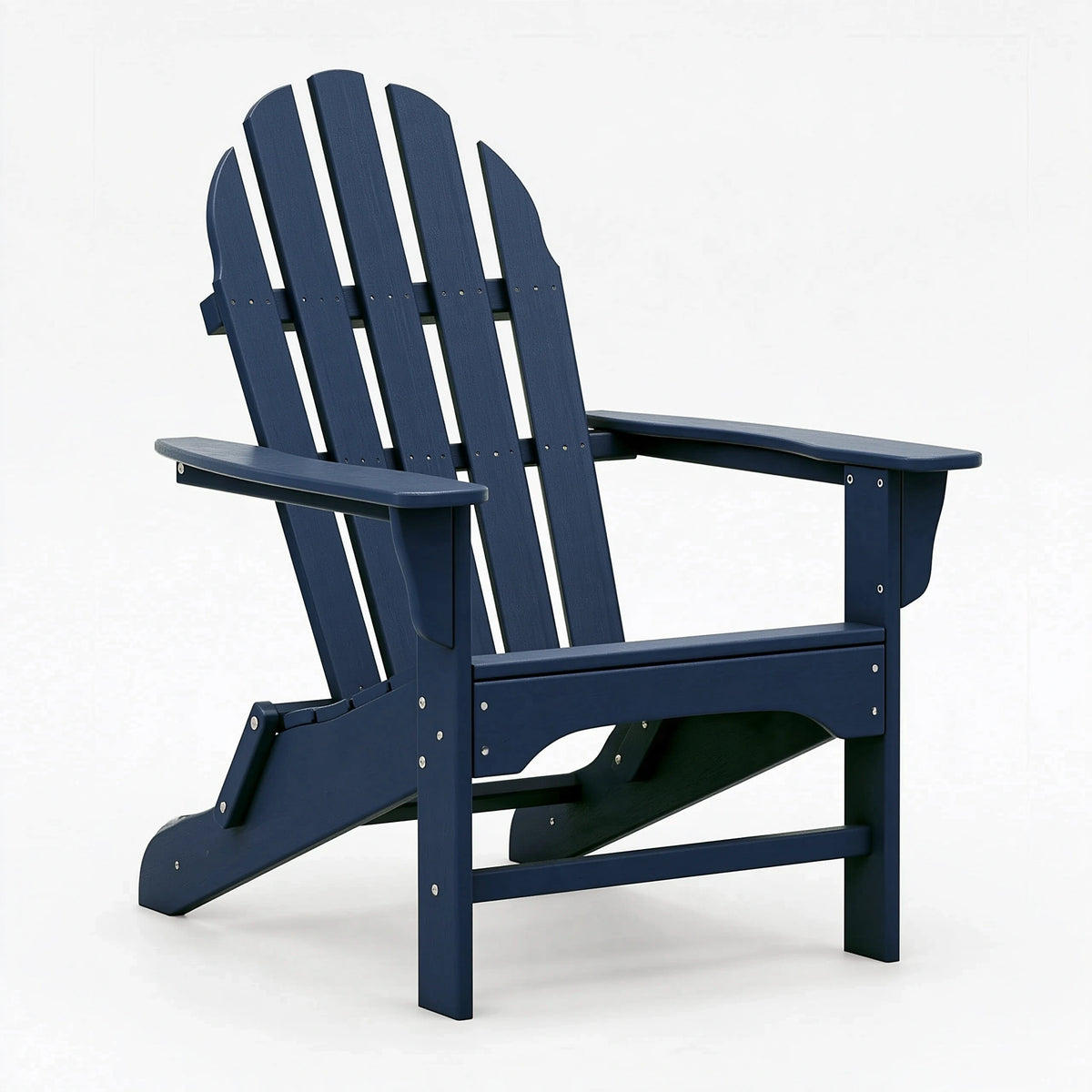 Fauteuil Adirondack 83 x 79 x 96 cm en plastique bleu marine pour extérieur