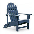Fauteuil de jardin Adirondack 83 x 79 x 95 cm en plastique bleu marine avec accoudoirs